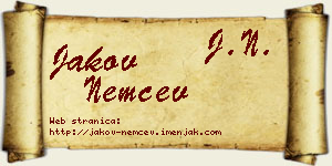 Jakov Nemčev vizit kartica